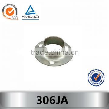 Stainless steel polished round wardrobe rail support 306JA