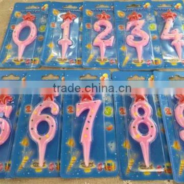 New coming number shaped birthday party candle