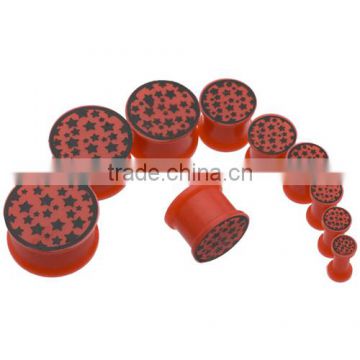 Red Star Silicone Plugs
