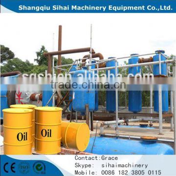 Continuous Manufacturer newest crude oil refinery distillation plant