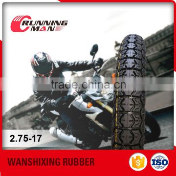 China Rubber Tyre For Motorcycle 2.75-17