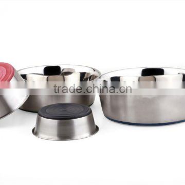 Heavy Feeding Bowl with Bonded Rubber Base