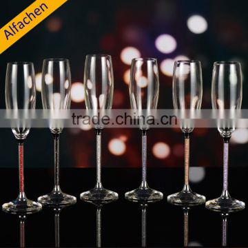 Cylinder Champagne Glass Wedding Toasting Wine Glasses Wholesale Champagne Flutes
