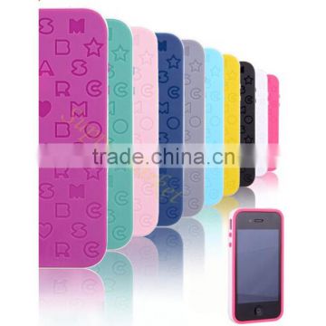 Silicone Rubber Phone Case Cover Skins 2 IN 1 for iphone 4s