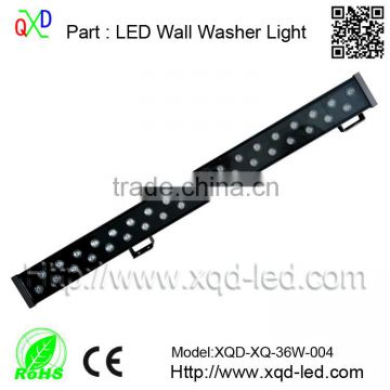 36W Linear Wall Washing Light dmx wall washer light SMD5050 led wall washer light with lens CE ROHS IP66 Approvad led lighting