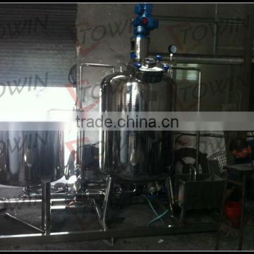 1000L stainless steel vacuum mixer tank with pump and filter