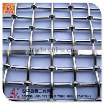 Hot square screening galvanized stainless steel crimped wire mesh (factory)