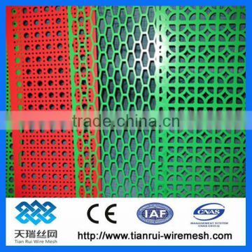 PVC coated perforated metal sheet (factory)