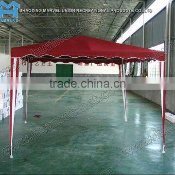 Red Polyester Garden Shade Gazebo 3x3m