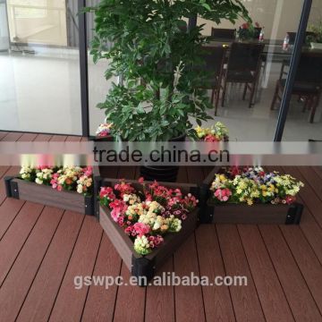 Wood-plastic composite raised flower pot,tree pot,wpc flower bed