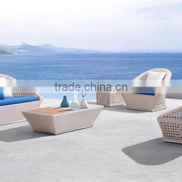 Bisini Garden Sofa Furniture , Outdoor Rattan Sofa Set