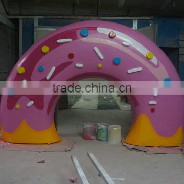 H3m outdoor fiberglass donut decoration