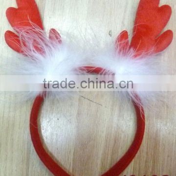 Kids novelty hair decoration feather palm line christmas headband