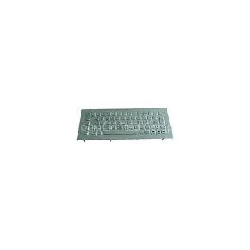 Vandal proof rugged panel mount stainless steel keyboard for self service kiosk