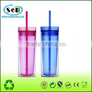 wholesale sippy cups 16oz BPA free double wall tumbler