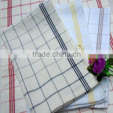 100% cotton high quality waffle woven kitchen towel