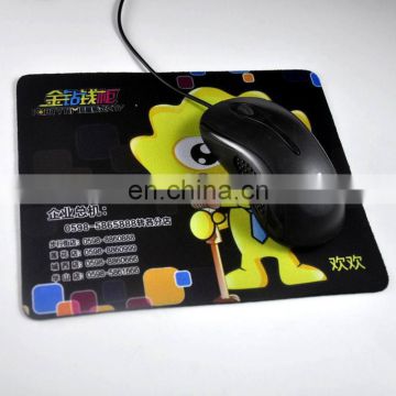 Full coor printing cheap price cloth surface rubber mousepad/rubber pad