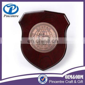 Chinese new product wood trophy/wood trophy award shield stand