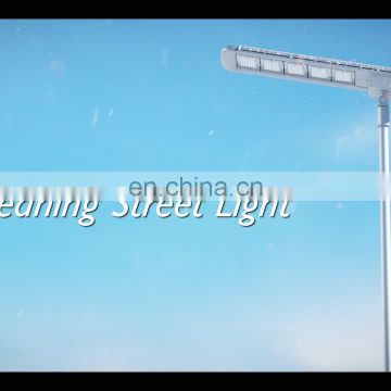 SRESKY New Design THERMOS 2 Series LED All in one solar street light 40W-120W With dust sweeping and snow cleaning Function