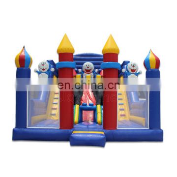 Customized Inflatable Doraemon Theme Amusement Park Inflatable Bouncy Bouncer Combo Castle For Children