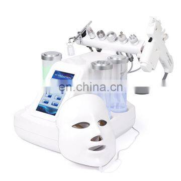 Hot sale 8 In 1 hydro dermabrasion small bubble facial cleaning oxygen jet peeling with mask meso gun facial beauty machine