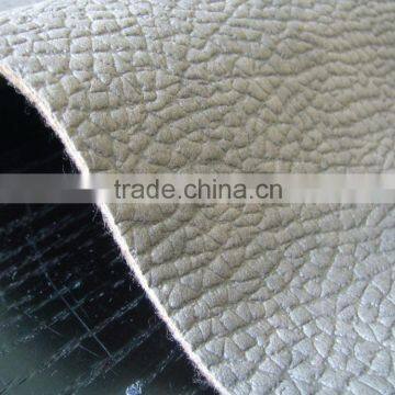 Embossed warp knitted fabric synthetic leather for sofa and upholstery