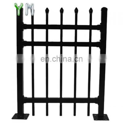 Cheap Used Wrought Iron Fence Steel Square Tube Pvc Picket Fence