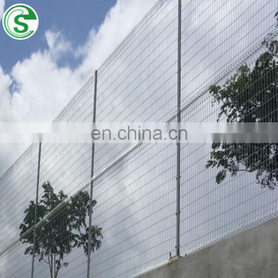 Roll Top Triangle Bending Powder Coated BRC/Double Loop Wire Welded Mesh Fence