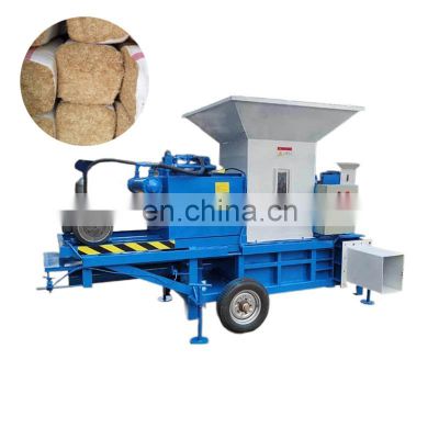 Hot Sale wood chip baler compress machine grass baling compactor machine with good price
