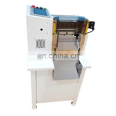 HX-160  automatic roll to sheet wire cable rubber tube cutting machine