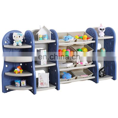 plastic toys storage book shelf cabinet cupboard children kids toy organizer shelf storage rack with storage bins