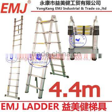 4.4m Telescopic ladder/3 position telescopic ladder/telescopic ladder with joint