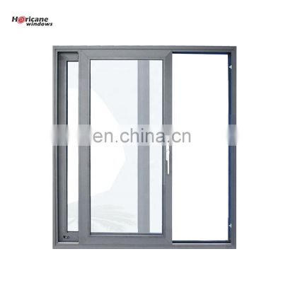 Cavity aluminium frame black glass double sided lift and sliding door