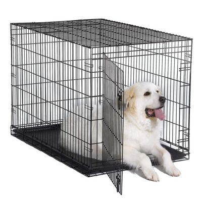 30 inch multi size wire folding two doors dog cages metal kennels for dogs