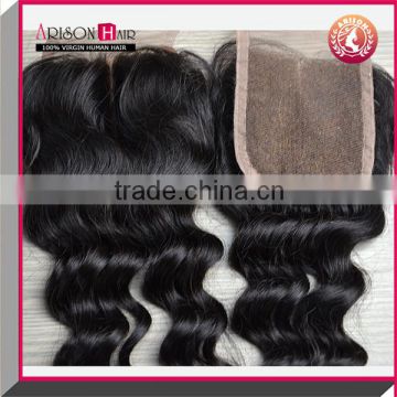 qingdao wholesale cheap deep wave lace closure virgin brazilian human hair