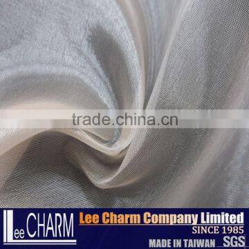 100% Polyester Silver Gold Shimmer Organza Voile Fabric