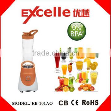 BPA free orange color Mini Electric fruit juicer blender bottle sport blender personal smoothie maker
