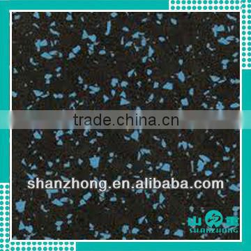 High density indoor rubber mats with sparkle safety surface