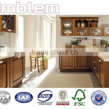 2016 classic luxury solid wood kitchen cabinet