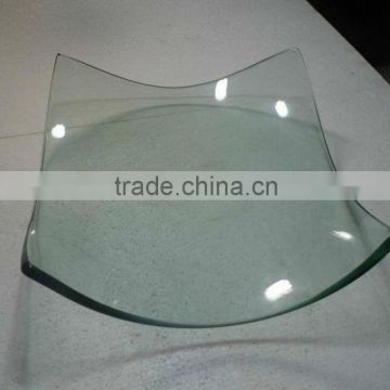 square shape glass serving tray