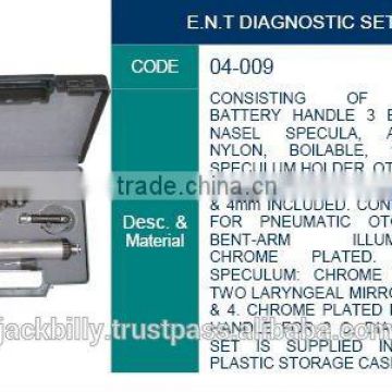 ENT Diagnostic Set, diagnostic instruments, surgical instruments, ent instruments