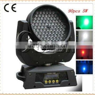 NEW! 90pcs*5W zoom wash moving head led china top ten selling products