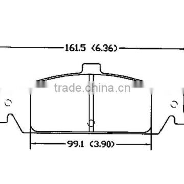 D727 OE18024383 for OLDSMOBILE CHEVROLET PONTIAC brake pad