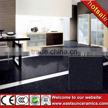 600x600 super black double loading floor porcelain living room tile