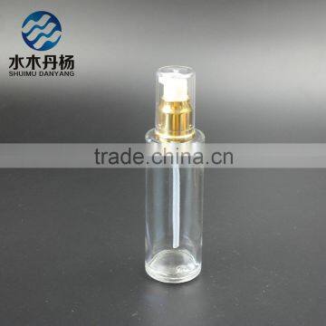 50ml empty lotion glass bottle with pump sprayer for sale