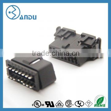 male obd ii connector with 16 pins