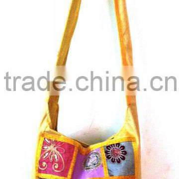Wholesale lot multi color vintage fabric shoulder bag gypsy bag