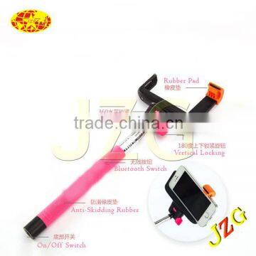 wholesale selfie stick with good quality colorfull wireless extendable monopod customize selfie stick for cell phone