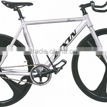 700C 6061 aluminum alloy frame silver road track bike bicycles with one speed