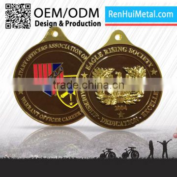 Supply cheapest custom bronze plated military award medal